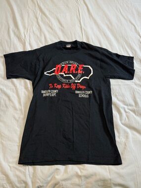 Vintage D.A.R.E. Graphic Tee Black
